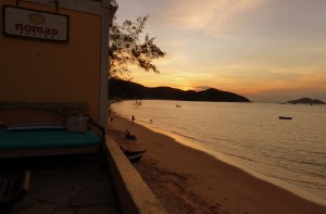 Sunset from hostel, Buzios